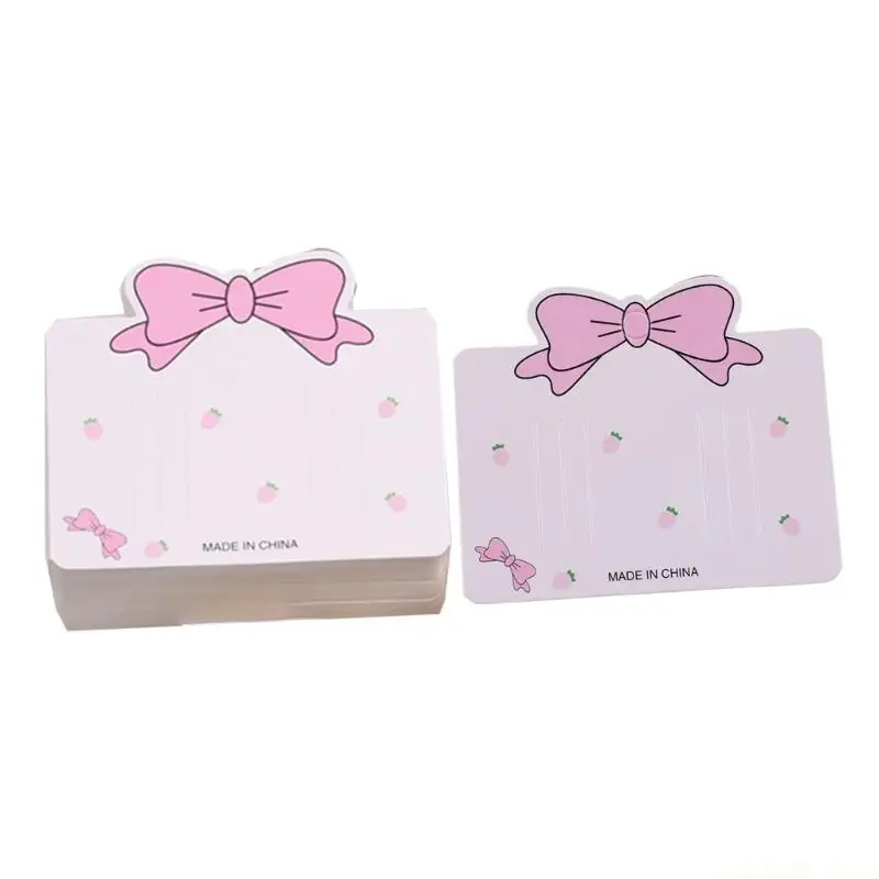 

100Pcs Hair Ornament Presentation Cardstock Hairpins Holder Paper Cards for Hair Accessories Crafting and Packaging