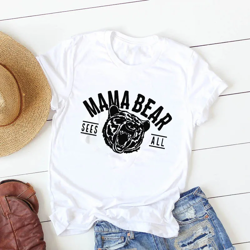 T Shirt Women Dinosaur Flower Plus Size 4XL Mama Summer Nice Camisa Mujer Top Graphic Mother Women Print Tshirt Tees T-shirt