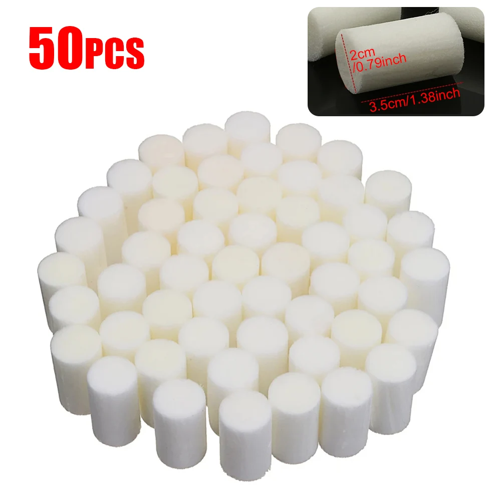 50Pcs High Pressure Pump Filter Element Refill 30MPa Fiber Cotton Filters For Water Purify Air Compressor System Replacement Kit