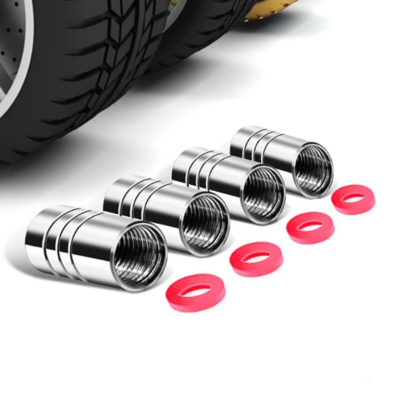 4Pcs/Set New Universal Car Bicycle Motorbike Car Tire Valve Cap Wheel Dust Covers Valve Stem Caps Cross Style Valve Cap Covers