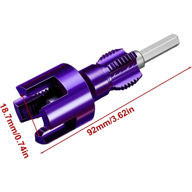 A26F-Per seminterrato garage giardino per estrattore tubi interni ed esterni, strumento di filettatura tubi interni ed esterni integrato