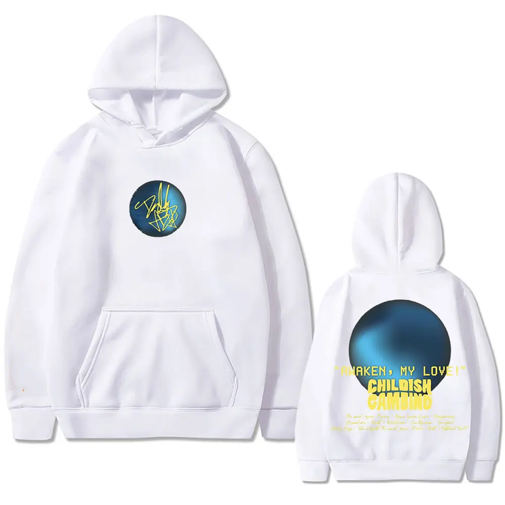 Awaken My Love Childish Gambino Graphic Hoodie Men Women Hip Hop Vintage Sweatshirt Men's Casual Streetwear Oversized Hoodies