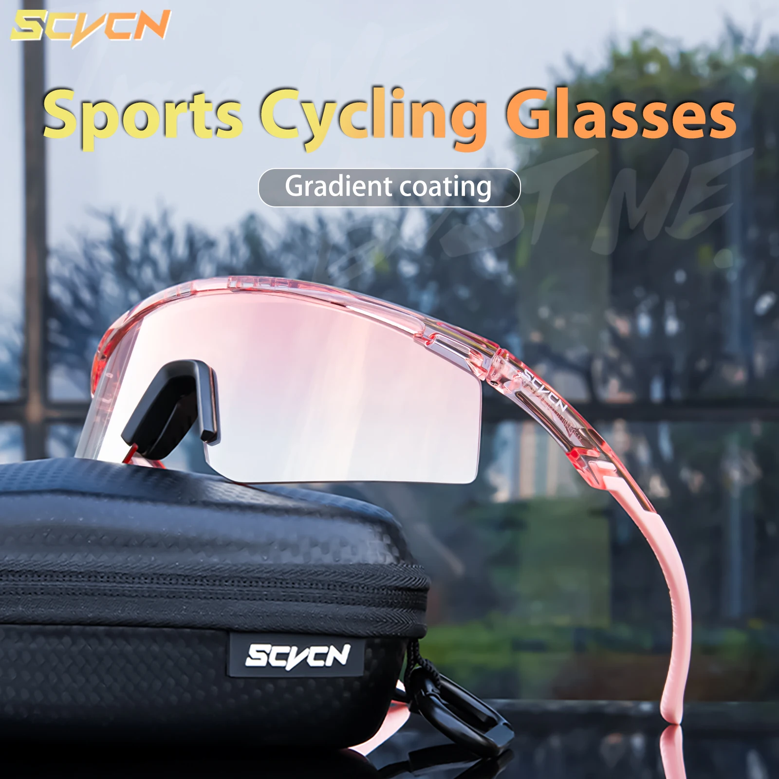 

SCVCN Gradient Lens Cycling Glasses Outdoor Camping Golf Sunglasses UV400 Sports Eyewear Bike Bicycle Goggles Travel Accessories