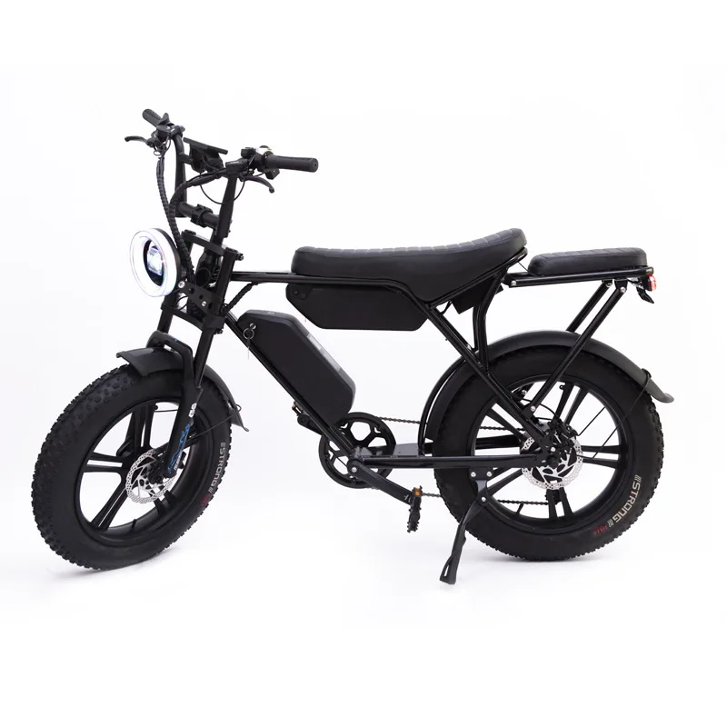 *forFactory-direct 20-inch Vintage Beach Off-road Mountain Bike Featuring Fat Tires 48V Electric Assist Lithium Battery 1000W Re
