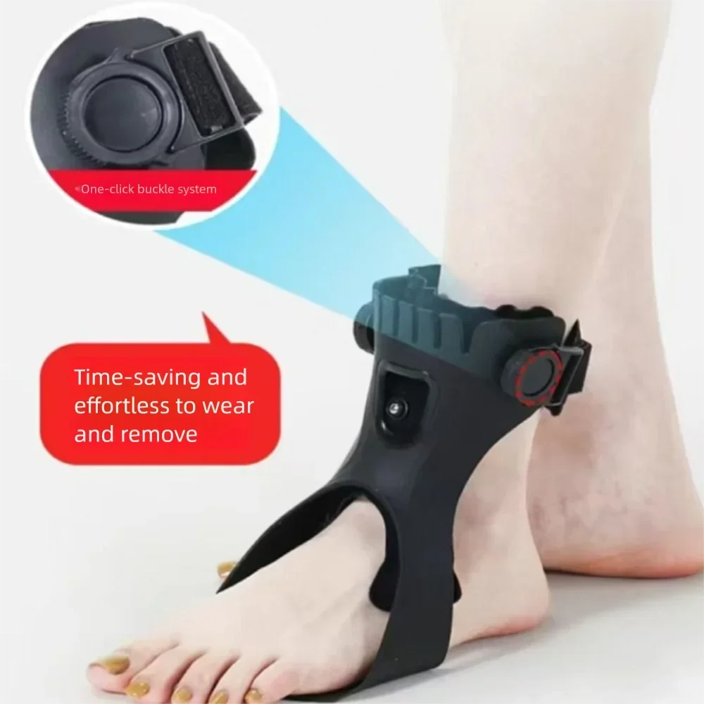 Knob Adjustment Plantar Fasciitis Splint Brace Buckle Airbag Dorsal Drop Foot Orthopedic Brace Breathable Skin-friendly