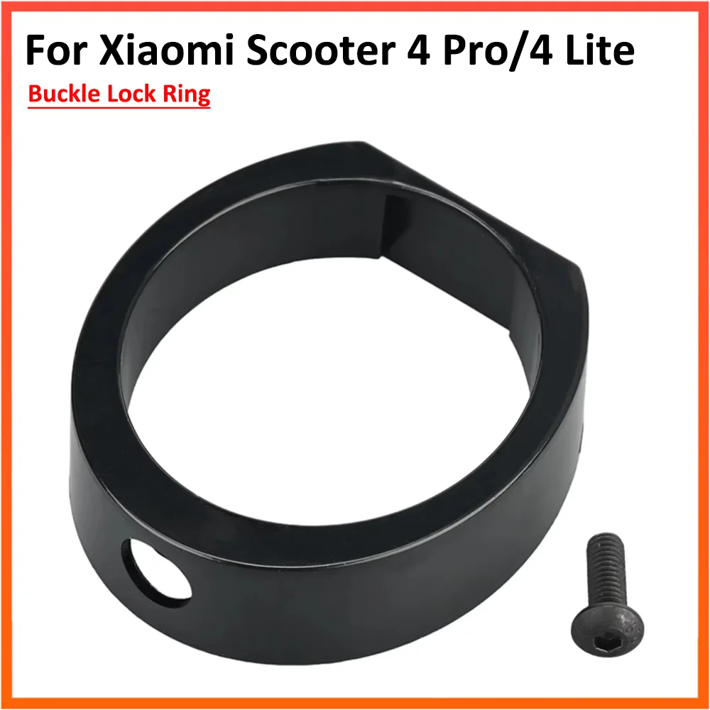 Buckle Lock Ring For Xiaomi Electric Scooter 4 Pro / 4 Lite Folding Pole Protective Ring Protection Cover With Screws Parts