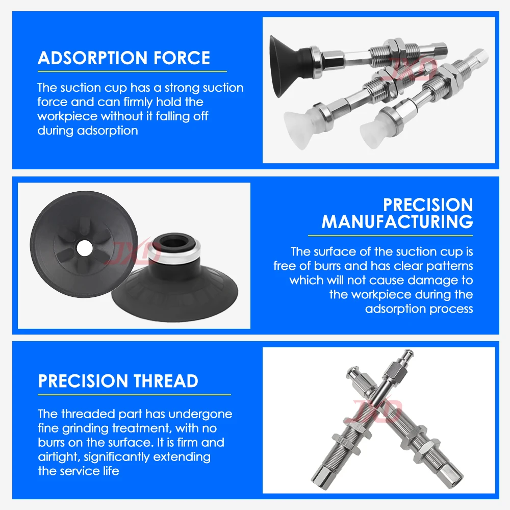 JXD SMC Standaard Buffering Verticale Armatuur voor Manipulator ZPT Serie ZPT40/50UN-J10/20/30/40/50-B01-A14 Zuignap Beugel
