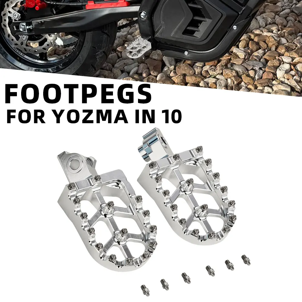 Motorcycle Accessories Footrests Footpegs Motorbike Pedal Foot Peg For Yozma IN10 PRO Electric Dirt Pit Bike E-Bike Replacement