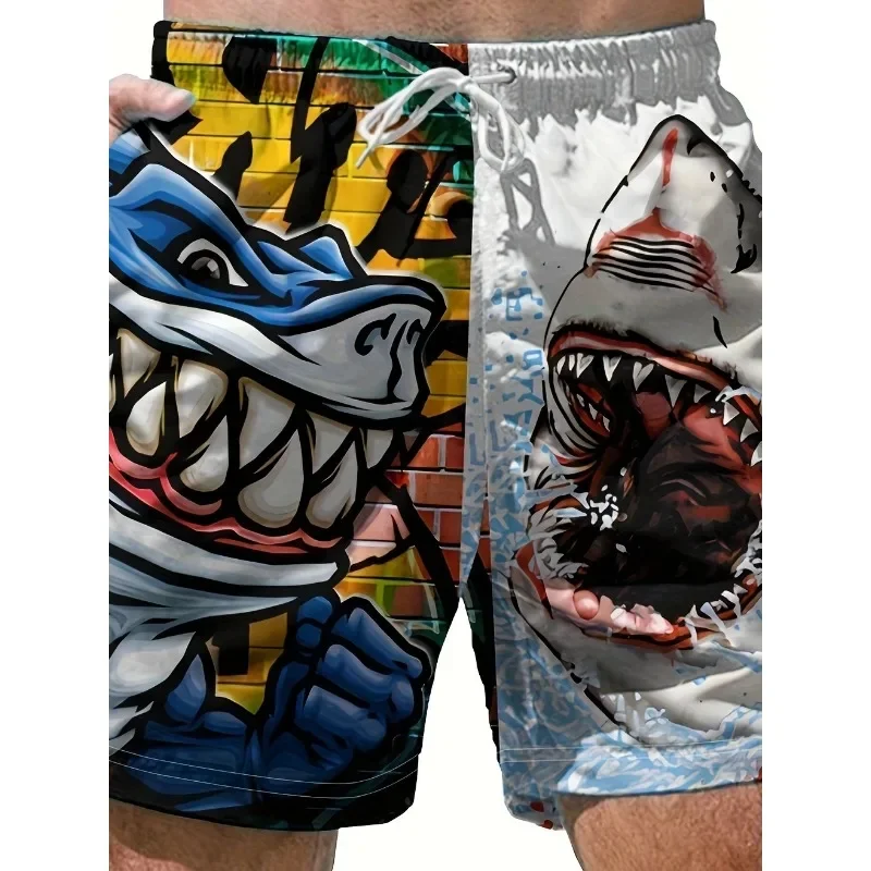 

Shark Head Pattern Beach PantsGV