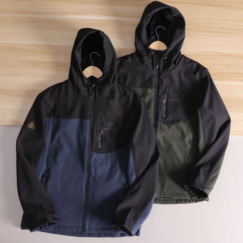 

Мужская тренировочная куртка Jaet Soft ell Fce с капюшоном, ветрозащитная, водонепроницаемая, весенне-осенняя, тактическая, уличная, модная, городская, S...