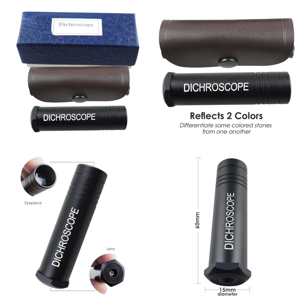 

Gemstone Dichroscope for Ice Crystal Calcite Double Refraction Viewer Polarized Light for Mineral Identification and