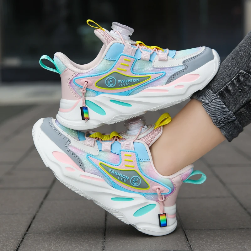 New Autumn and Winter Girls' Breathable Running Shoes Children's Anti Slip And Wear-resistant Sports Shoes Boys' Casual Shoes