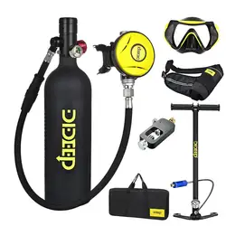 DIDEEP-tanque de buceo X4000Pro, cilindro de oxígeno, equipo de buceo subacuático, tanque de oxígeno de aire con bolsa de almacenamiento, 1L