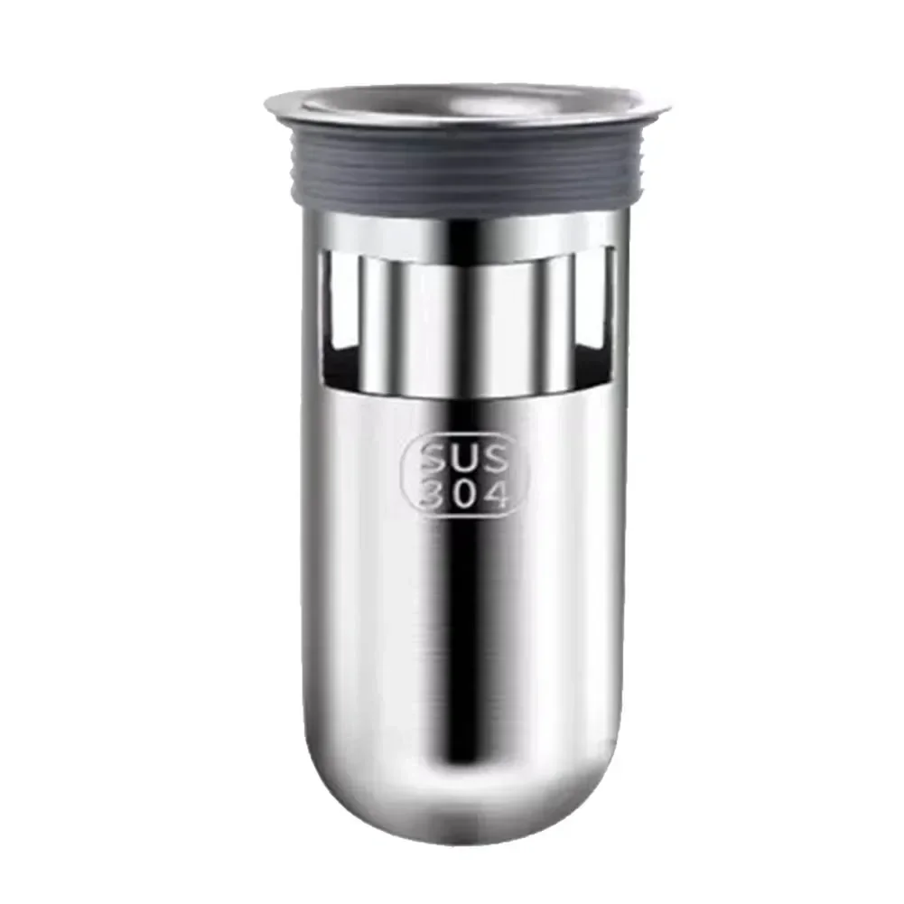 Floor Drain Core 304 Stainless Steel U-shaped Deodorizatio Toilet Bathroom Shower Deep Water Seal Sewer Floor Drain Drainer Core