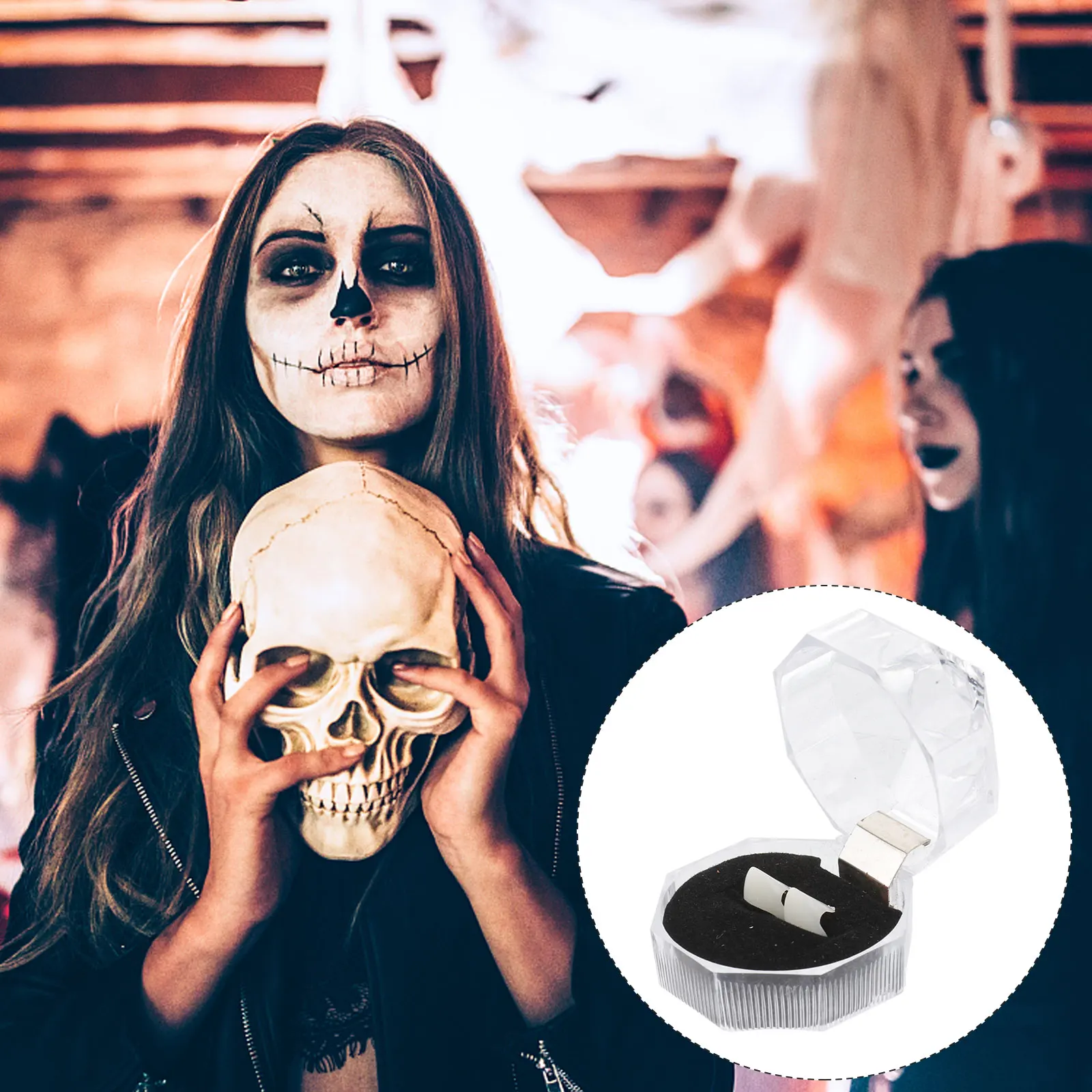 

Denture Set Halloween Party Decoration Prop Ornament Prom Adornment Ghost Costume Plastic Dress up