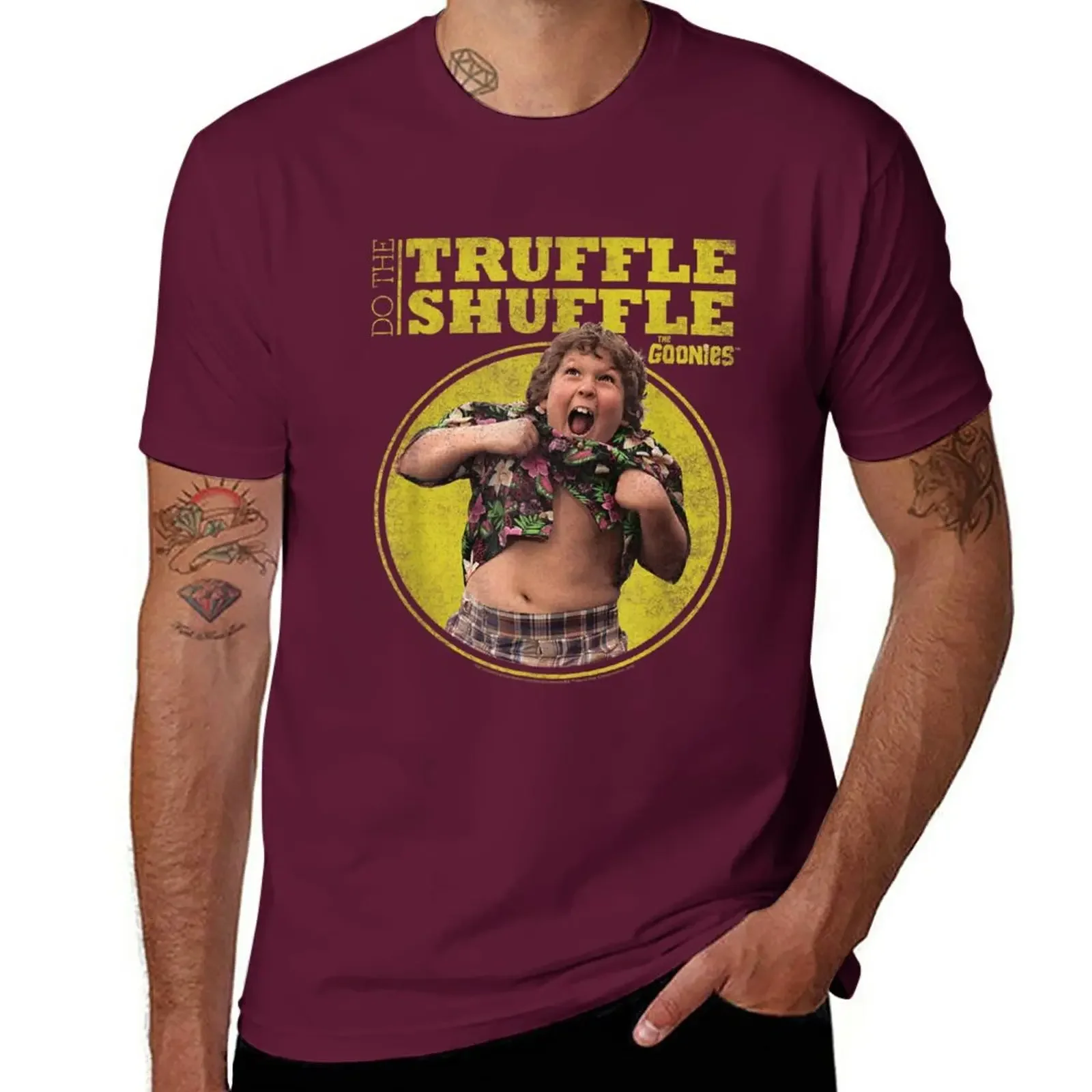 graphic t shirt quick drying shirt black t shirts for men  New The Goonies Chunk Truffle Shuffle T-Shirt  harajuku