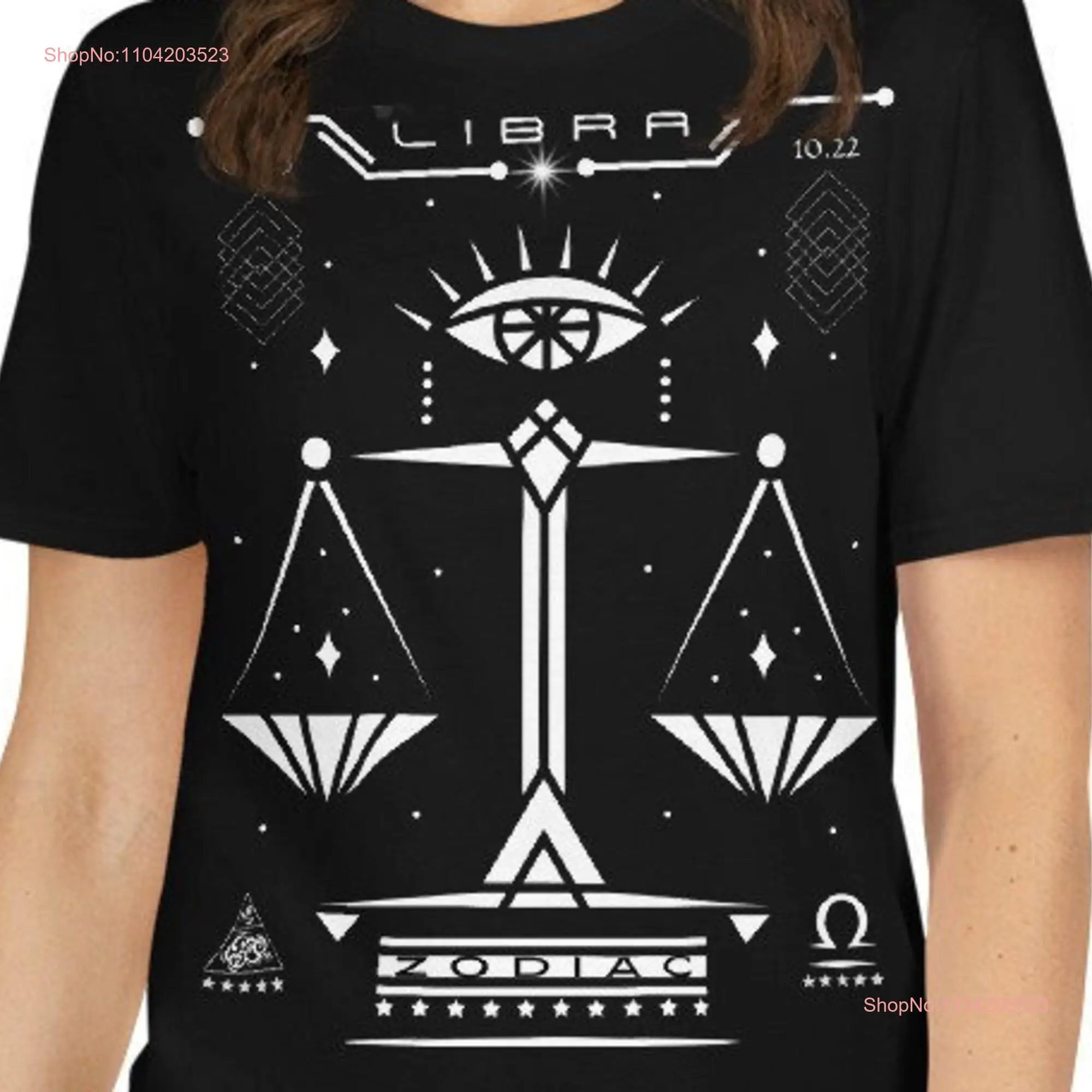 Unmatched Softness T shirt with Libra Zodiac Design Comfort and Style in a Garment Hidden Sign Symbolism 100 cotton