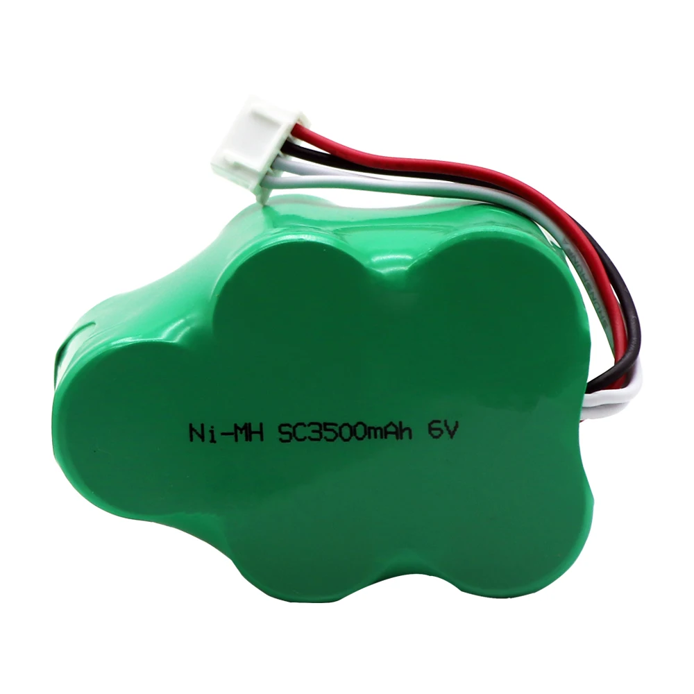 6V 3500mAh Replacement NI-MH Battery for Ecovacs Deebot D73 D76 D62 D63 D63S D65 D66 D68 D77 D79 730 760 TBD71 2PCS