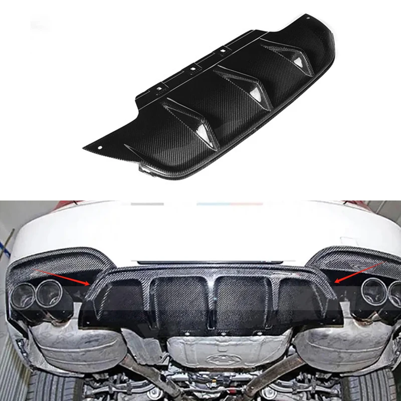 For BMW 6 Series F06 F12 F13 M6 Carbon Fiber Rear Bumper Diffuser Back Lip Splitter Rear Lip Body Kits Car Accessories