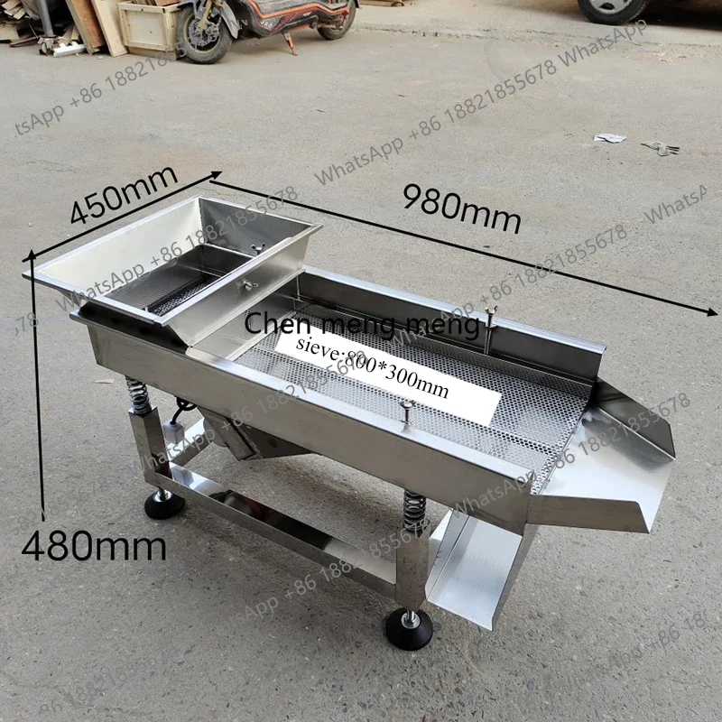 New arrive Hot Selling Construction Works Separating Wheat Corn Seeds Cleaning Machine Mini Limestone Linear Vibrating Screen