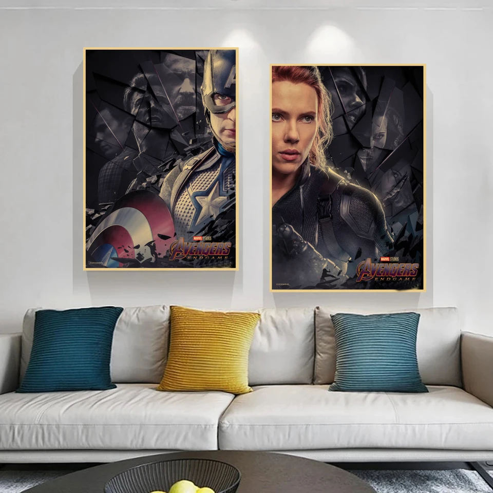 AB Velvet 5d Diy 90 Colors Diamond Painting Superhero Classic Movie Avenger Endgame Marvel Retro Style Mosaic Captain America