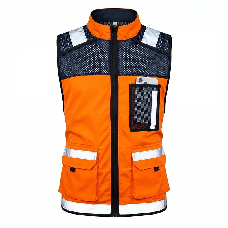 AYGHK Leadership Reflective Vest Vest Safety Suit Cycling Driving Traffic Construction Site Fluorescent Vest Clip image 2