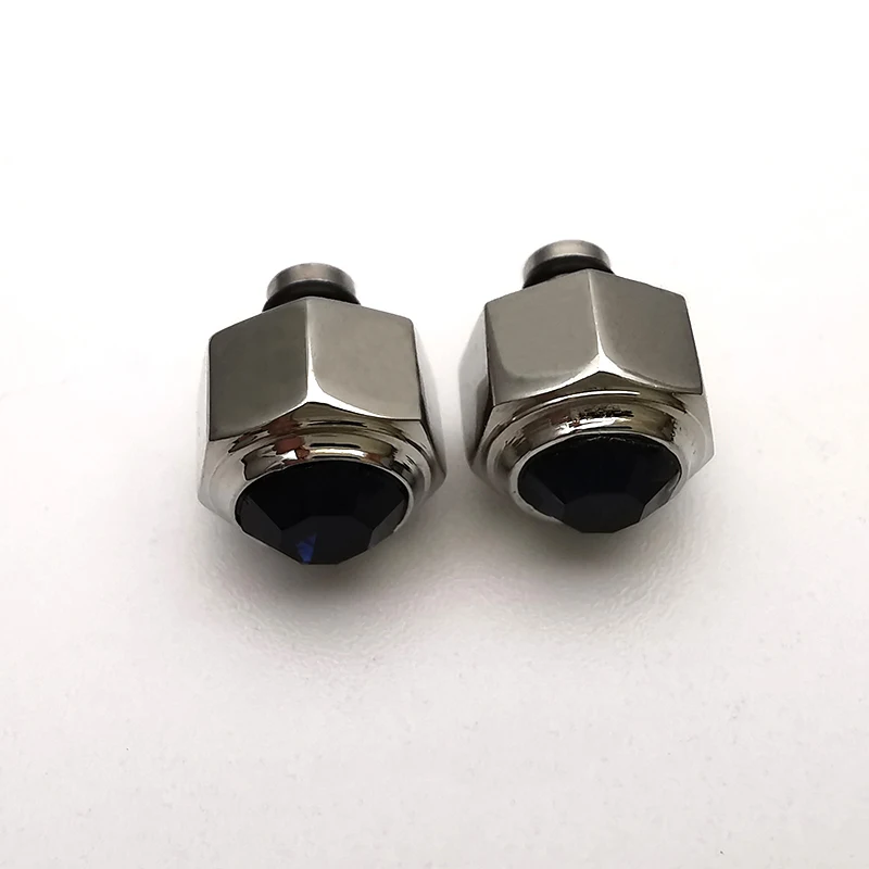 High Quality Sapphire Steel Watch Crowns For Santos Calibre Watch Parts Replacement