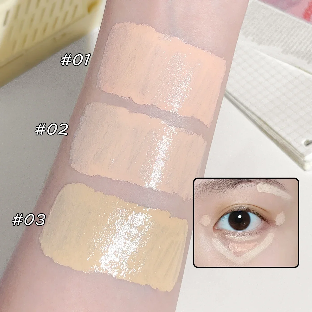 Waterproof Liquid Eyeshadow – Matte & Pearlescent, High-Pigment, Smudge-Proof, Fine Glitter, Eye Silkworm Concealer, glow