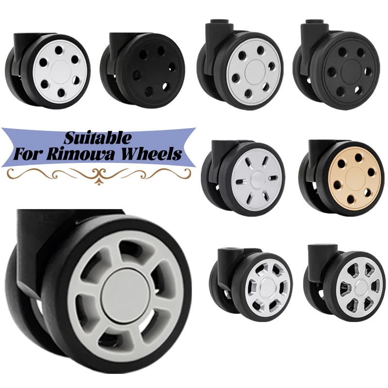 50/60/64mm Wheels Suitable for Rimowa Suitcase Wheels Luggage Accessories Spare Parts for Trolleys Wheel Replacement Repair