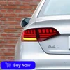 Audi A4 A4L B8 2009-2012 용 LED 자동차 미등 어셈블리 업그레이드 하이라이트 깜박임 신호등 플러그 앤 플레이 액세서리 3