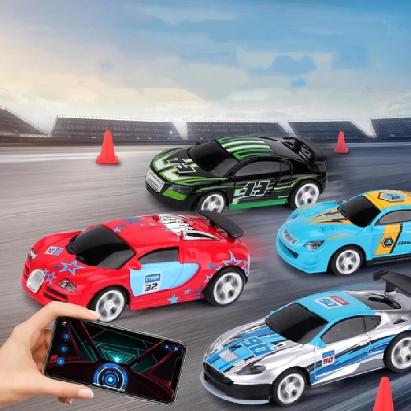 Ultra Small Mini Wireless Simulation Control Racing Car Mobile Phone Control Can Sports Car Drift Boy Model Toy Children'S Gift