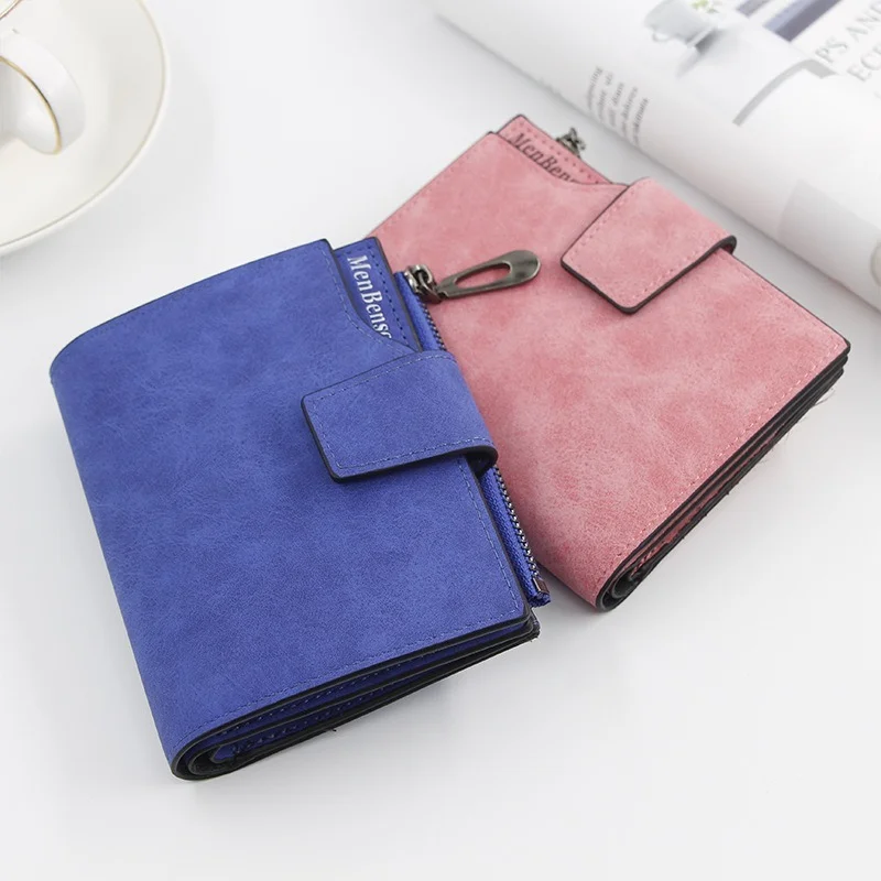 New Ladies Short Wallet Women's Zipper Wallet Multi-function Fashion Simple Fresh Large-capacity Leather Coin Purse Clutch