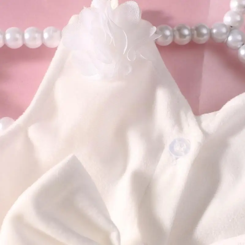 

581F Baby Photography Costume Clothing Headband and Dress Outfit Newborns Photography Props Girl Photo Clothes