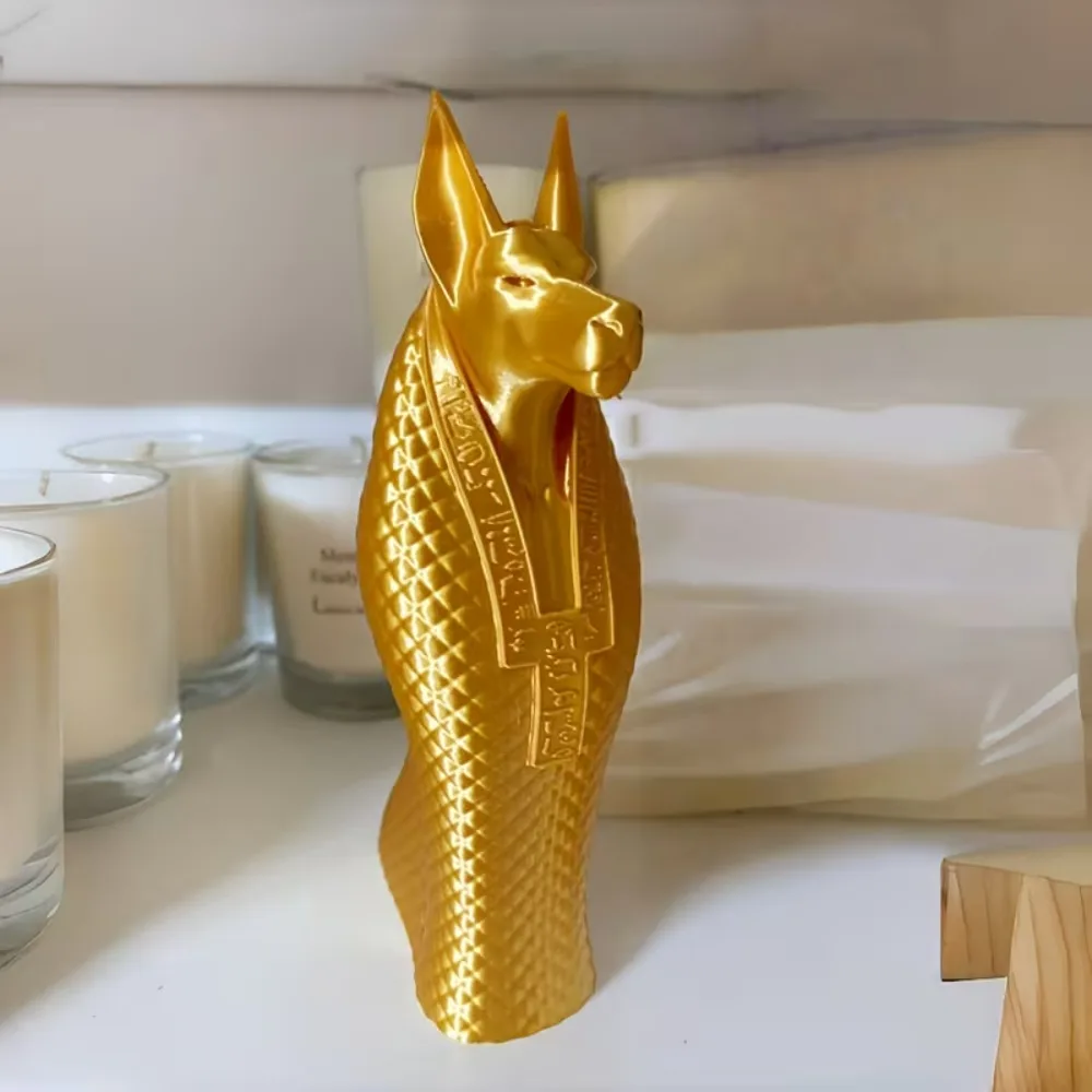 تمثال أنوبيس للإله المصري، تمثال إله الحارس الغامض المصري القديم ثلاثي الأبعاد، تمثال ديكور للكلاب، تصميم غريب الأطوار، مكتب، غرفة المعيشة، ديكور غرفة الطعام، ديكور منزلي حديث، هدية تذكارية فريدة لمحبي الحيوانات الأليفة، هدية تذكارية للعطلات