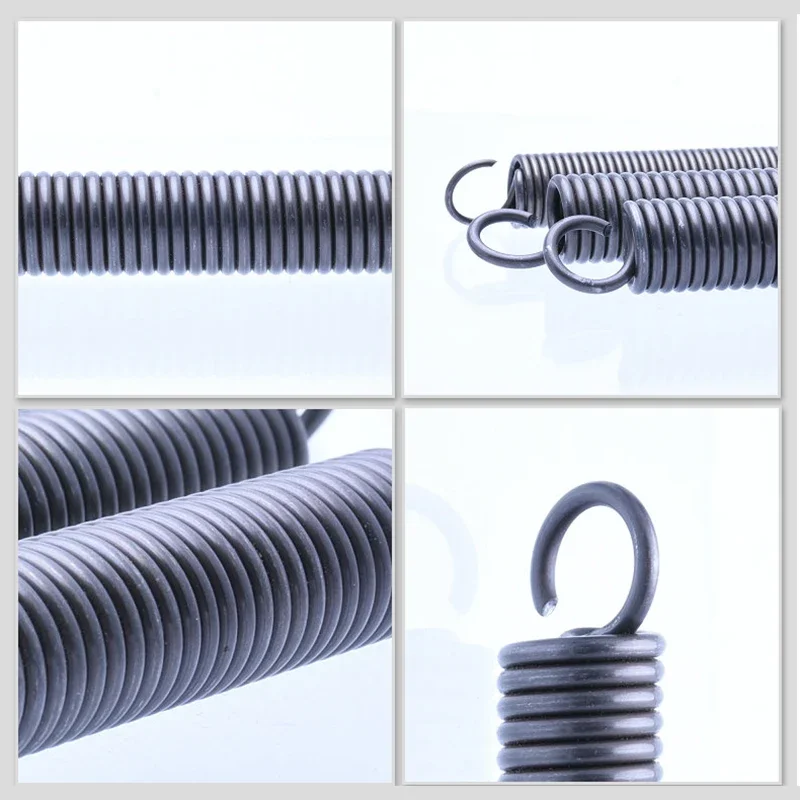 Spring Steel  Single Hook SpringTension Spring 10~50pcs Wire Dia 04MM OD 3/4MM Length 15~60MM