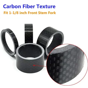 Bucklos-Spare Stem Bike Carbon, Mountain Road Bike Headset Waschmaschine, Spacer Fork, Fahrradzubehör, 1, 8 12 Hauptverkaufskohlenstoff Raubtierhelm - №12