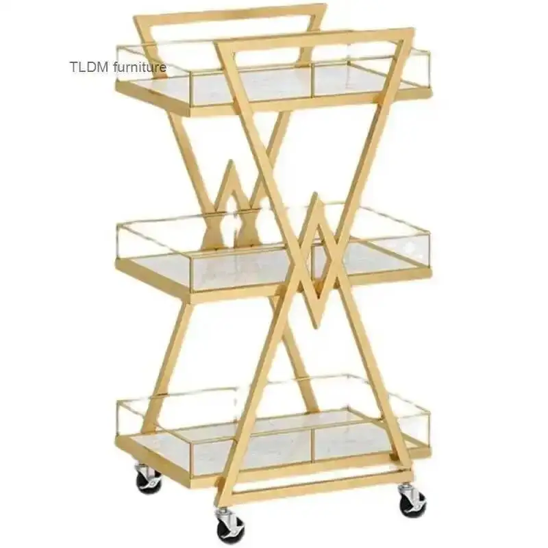Carros de salón de hierro modernos, carro de herramientas para salón de belleza con ruedas, muebles de salón nórdico, carrito auxiliar profesional, estante de almacenamiento