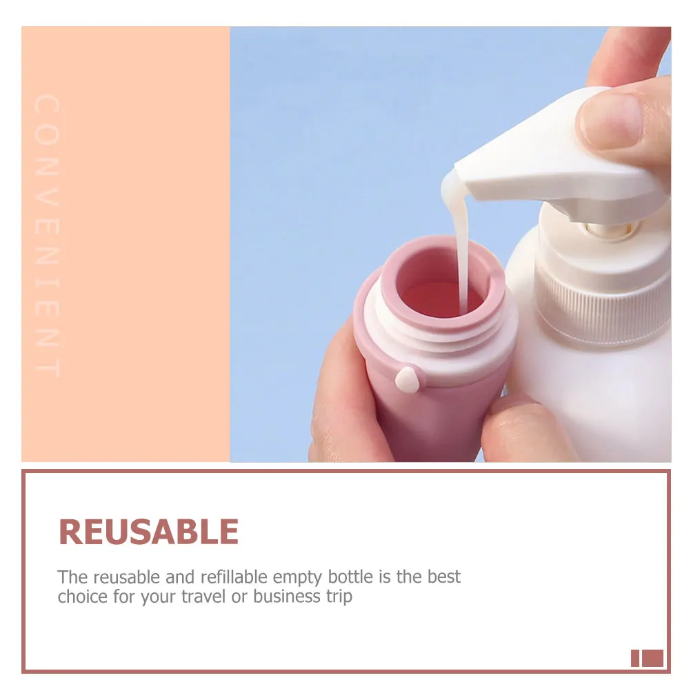 

2Pcs Leakproof Silicone Travel Bottles Portable Refillable Lotion Containers for Shampoo Conditioner Body Wash Travel Essentials