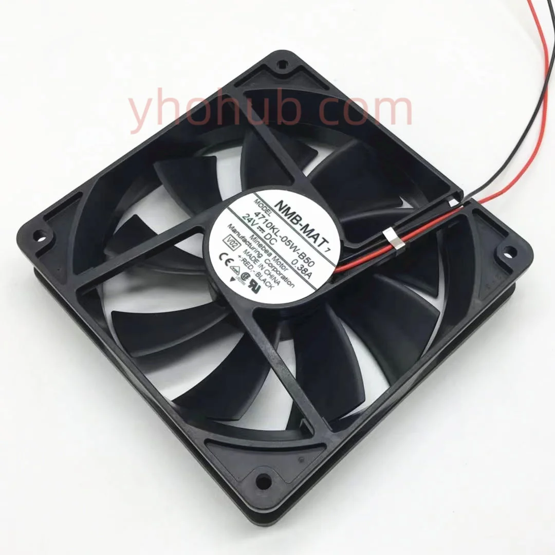 NMB-MAT 4710KL-05W-B50 V02 DC 24V 0.38A 120x120x25mm Server Cooling Fan