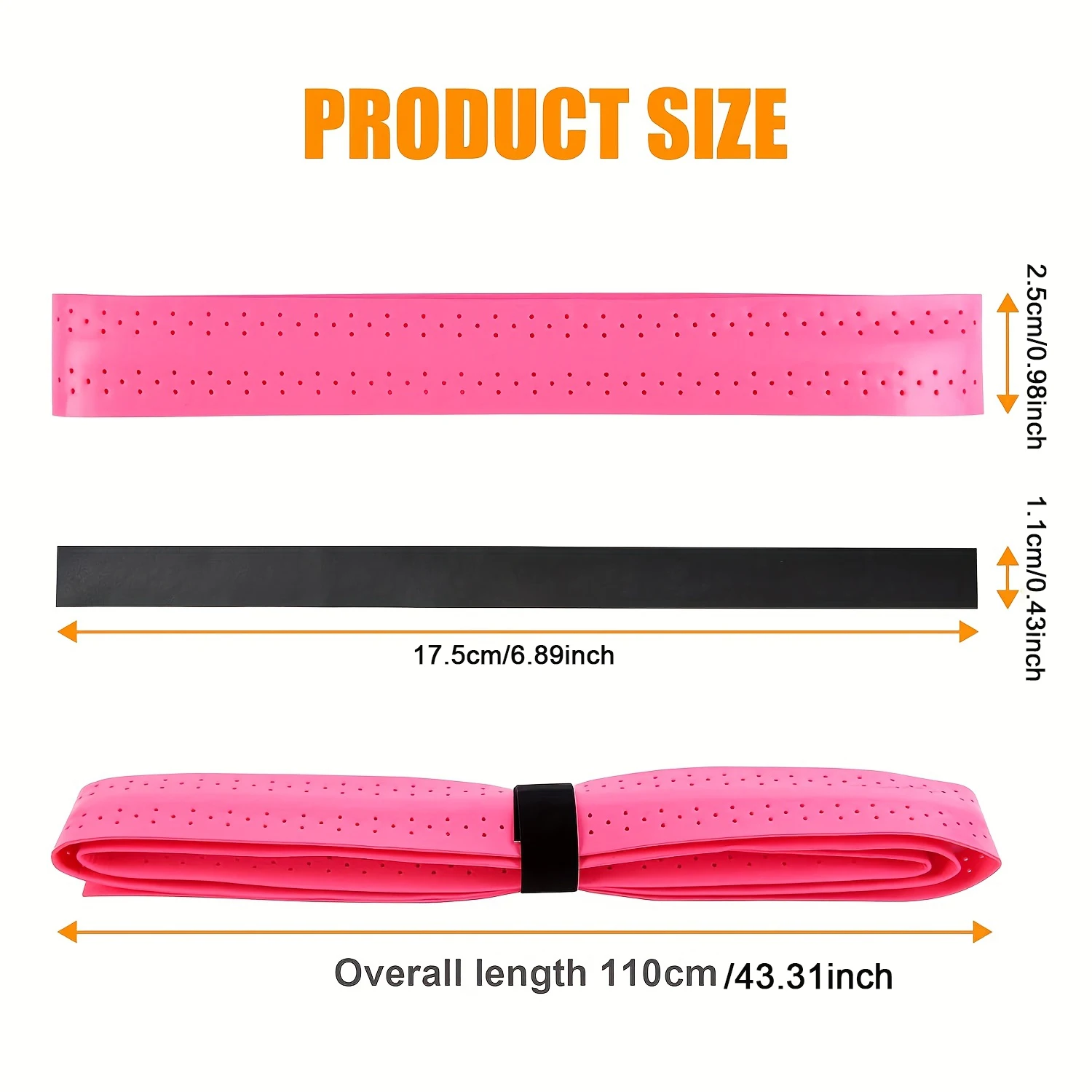 6Pcs Grip Tape Tennis Racket Anti-Slip Absorb Sweat Band Outdoor Fishing Rod Winding Strap Sport Badminton Squash Tape