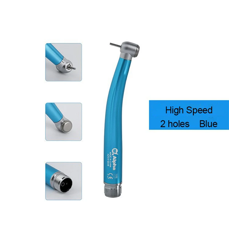 Dental Handpiece Integrate E-generator High Speed Ceramic Bearing Standard Head Push Button 4&2 Holes Dentist Tools 4 Colors