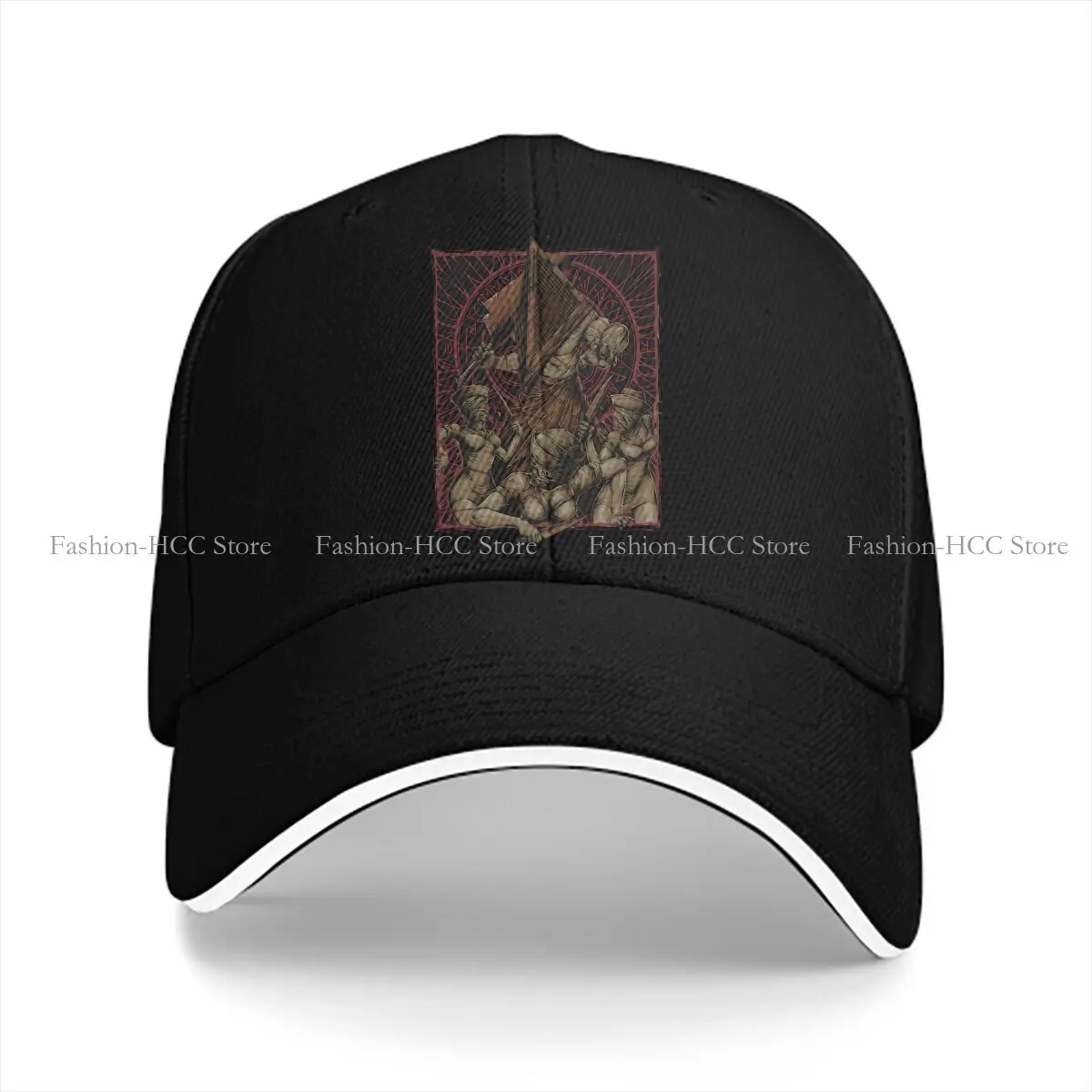 Washed Men's Baseball Cap Desgin Trucker Snapback Caps Dad Hat Silent Hill