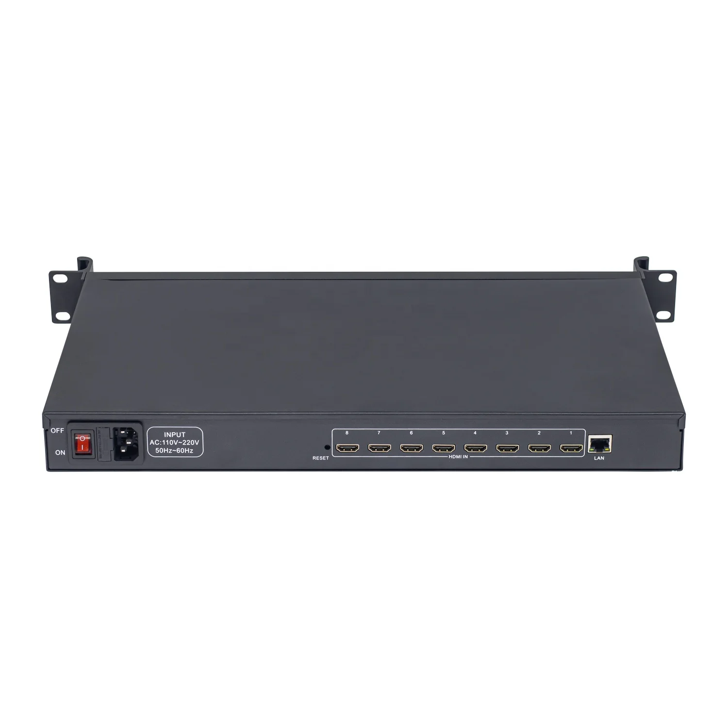 Custom Made 8 Channel SRT RTMP RTSP H.265 H.264 HDMI Video Capture Card Box Encoder 1U Rack NVR Vmix Youtube Facebook IPTV