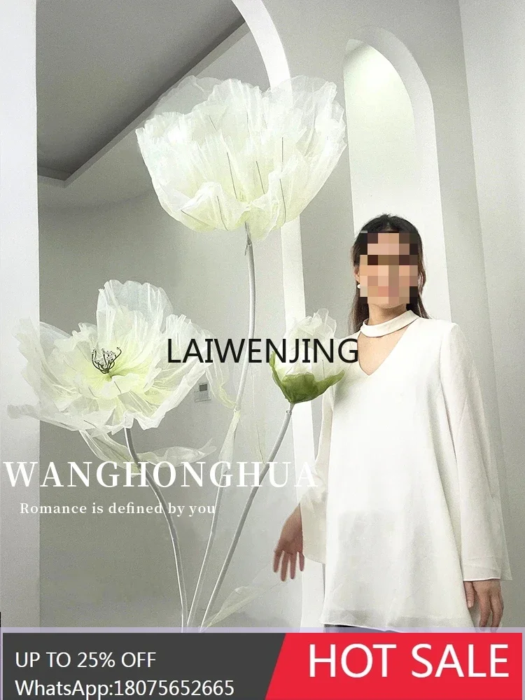 LYN silk simulation window decoration ornament gauze scene arrangement wedding fake flower landing