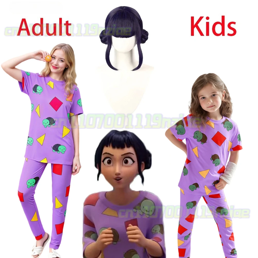 Demon Hunter of KPop Cosplay Zoey Women Kids Sleepwear Sleepwear Clothes Party Disguise Outfits Suit Roleplay Halloween Carnival