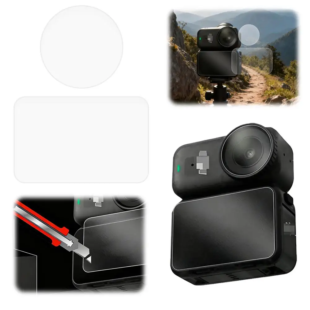 Screen Protector for dji Osmo Nano, HD Tempered Glass 9H Hardness Scratch Anti-Fingerprin Lens Protector for dji Osmo Nano