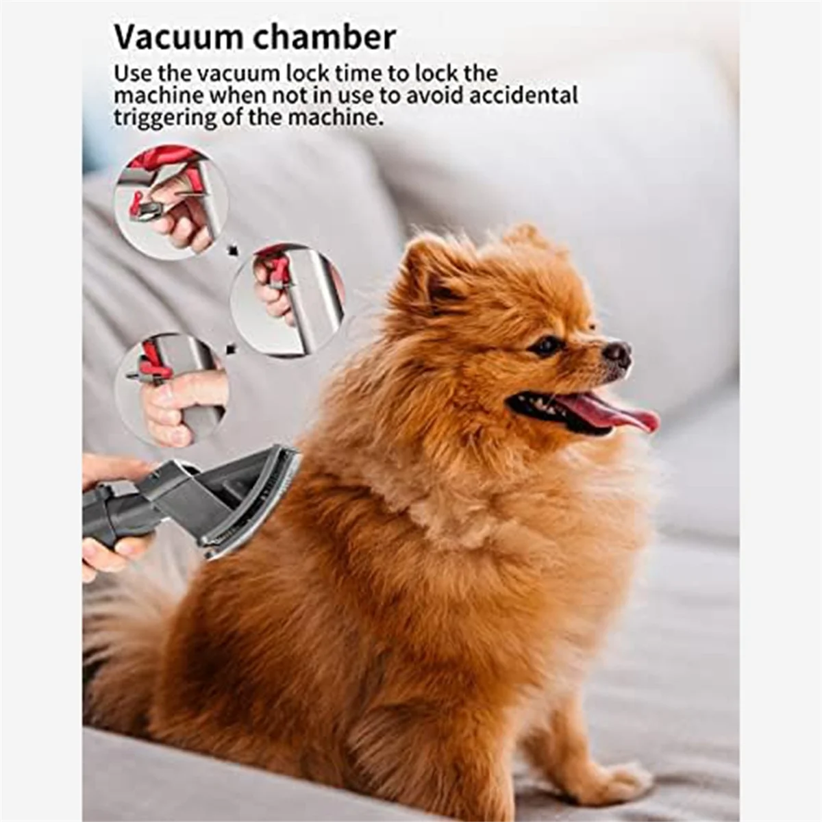 เจ้าบ่าวสุนัขแปรงสําหรับเครื่องดูดฝุ่น Dyson อะแดปเตอร์สําหรับ Dyson V15 V12 V11 V10 V8 V7, สุนัขสัตว์เลี้ยงแปรงผมสิ่งที่แนบมา