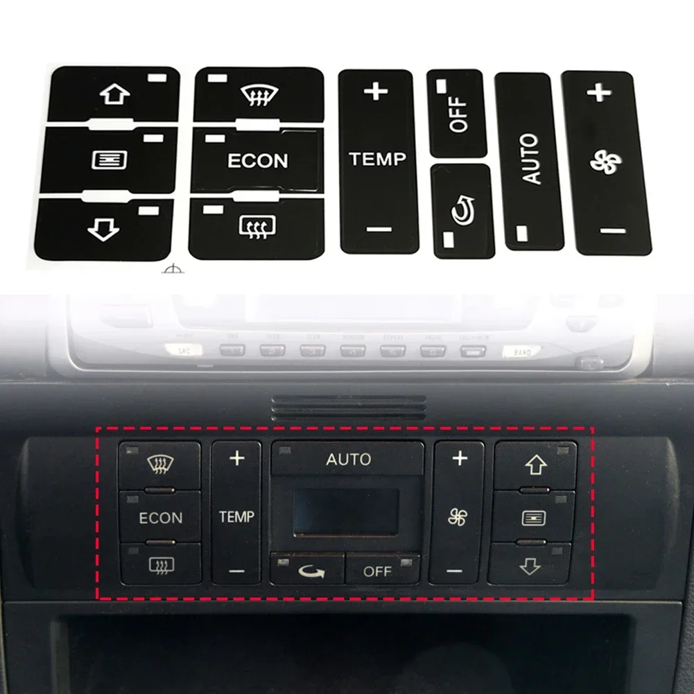 Car Air Condition Ac Climate Control Button Repair Stickers Decals Styling Decors For Audi A2 A3 A8L