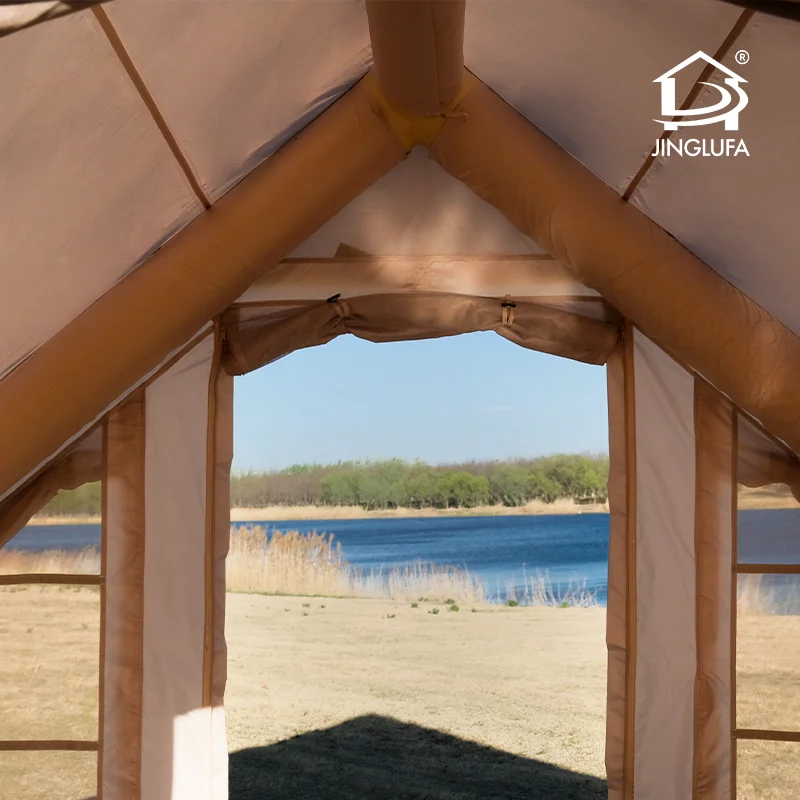 

4-6 Person All-Weather Tent, Waterproof Oxford/Cotton with Dual Window for Family Glamping