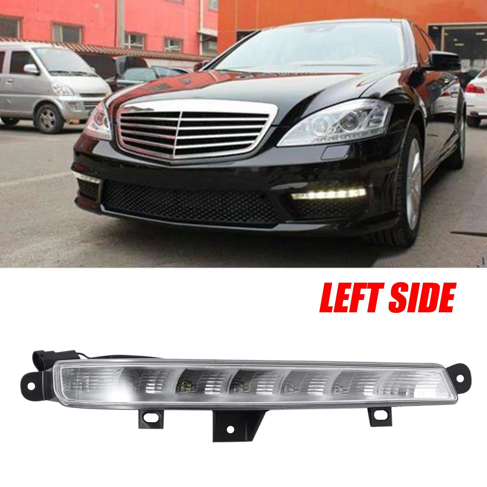 Car Left Side DRL LED Fog Lamps Lights Daytime Running Lights for Mercedes Benz W221 S63 AMG 2007-2013 2218201356